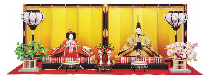 京製親王飾り（床毛せん）